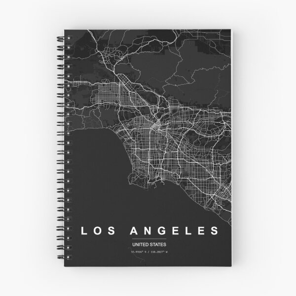 Item preview, Los Angeles City Map Black and White designed and sold by cosmoroutine.
