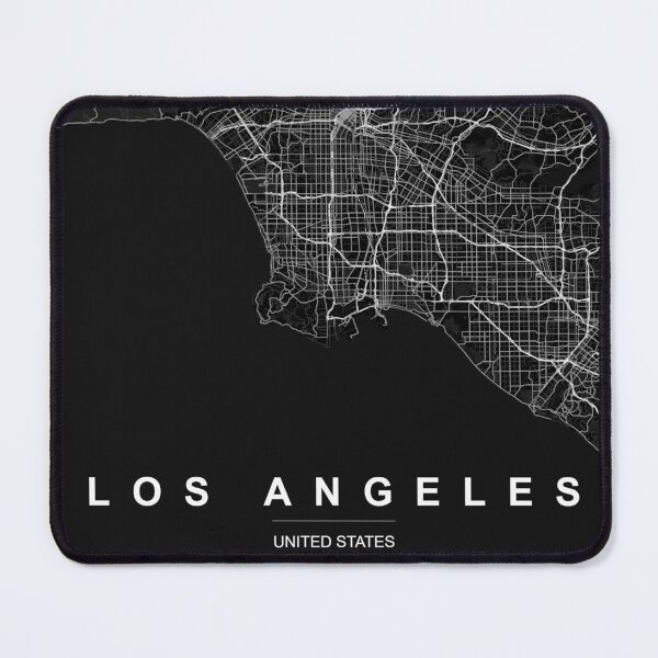 Item preview, Los Angeles City Map Black and White designed and sold by cosmoroutine.