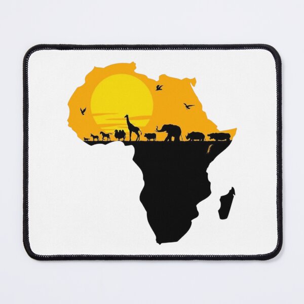 Item preview, Africa Map Safari Sunset Wildlife Silhouette designed and sold by Macias123.