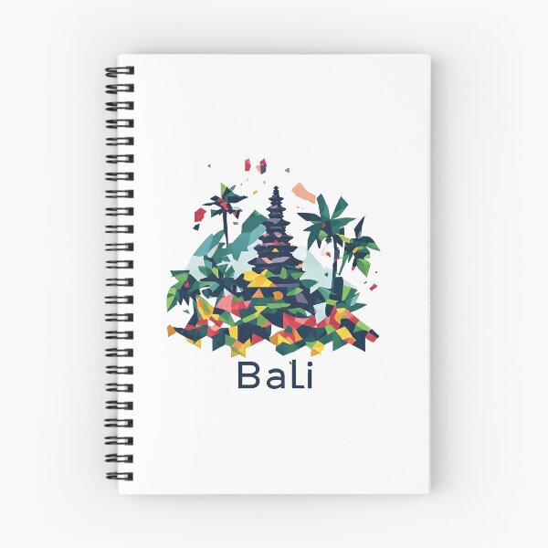 Item preview, Bali Indonesia Travel Poster - Abstract Tropical Island Temple Art designed and sold by OzzFrequency.