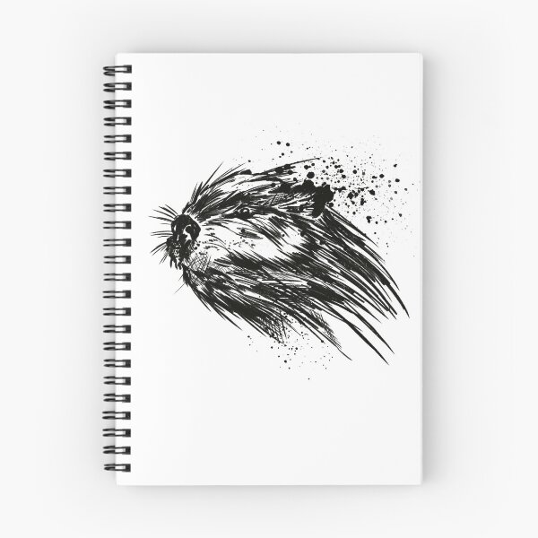 Item preview, Curious Beaver Ink Splatter Sketch designed and sold by Inkversed.