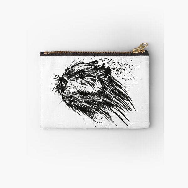 Item preview, Curious Beaver Ink Splatter Sketch designed and sold by Inkversed.