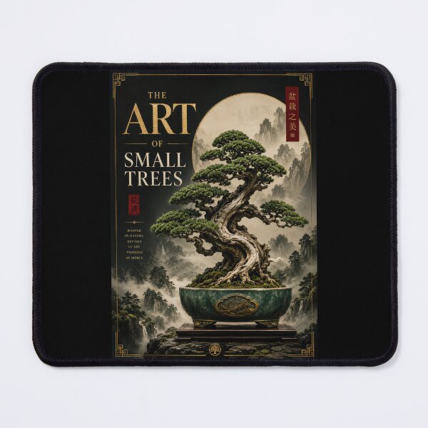 Item preview, The Art of Small Trees – Elegant Bonsai Poster  designed and sold by Sketchlegacy.