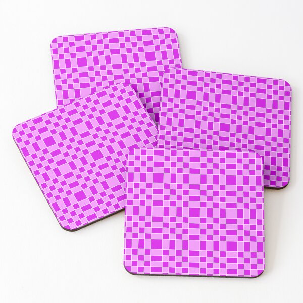 Item preview, Vibrant Purple Retro Geometric Grid Pattern designed and sold by VOYID ART STUDIO.