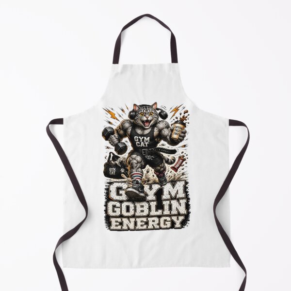 Item preview, Funny Gym Goblin Energy Muscular Cat Lifting Vintage Fitness designed and sold by Digistore1221.