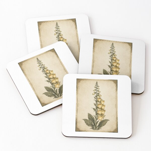 Item preview, Glowing Poison Garden Botanical Chart — Luminous Vintage Apothecary Print for a Kitchen Witch designed and sold by Brackenlume Studio.