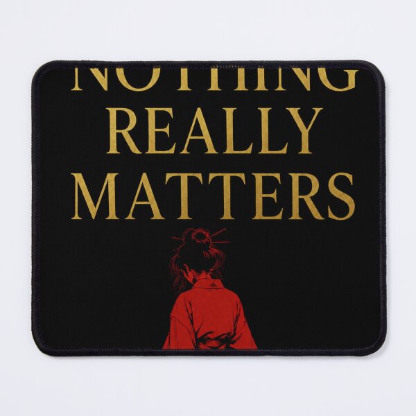 Item preview, Nothing Really Matters T-Shirt – Red Kimono Minimalist Streetwear Design designed and sold by JcAbstractArt.