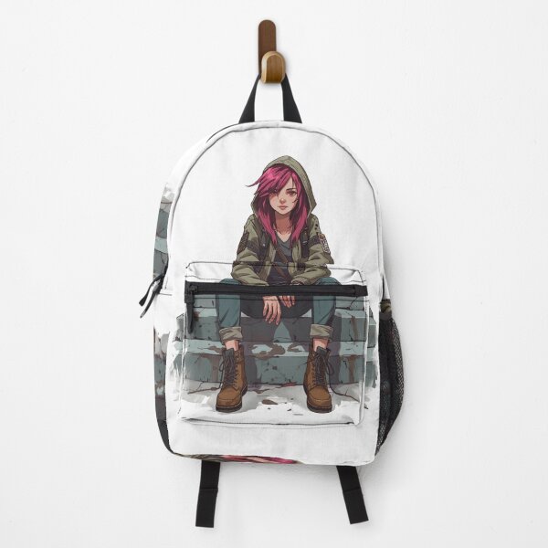 Item preview, Cyberpunk Street Girl Neo Tokyo Neon Painterly Manga Art designed and sold by The Fine Print by BassAddict.
