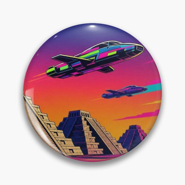Item preview, Neon Skies – Futuristic Pyramids designed and sold by Dogandesighn.