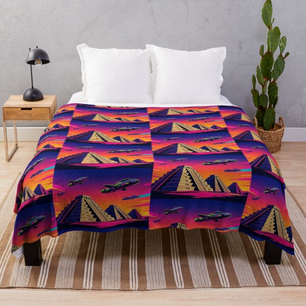 Item preview, Neon Skies – Futuristic Pyramids designed and sold by Dogandesighn.