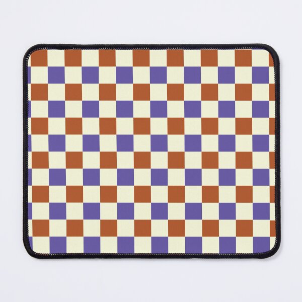 Artikelvorschau, Schachbrettmuster in Creme, Terrakotta und Lavendel | Nahtloses geometrisches Quadratmuster entworfen und verkauft von ViviNyks.