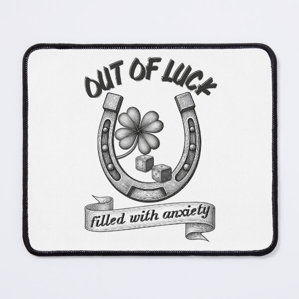 Item preview, Out of Luck Filled With Anxiety Funny Retro Tattoo Flash designed and sold by SunandShade.