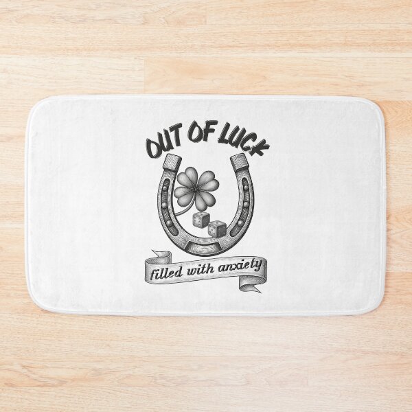 Item preview, Out of Luck Filled With Anxiety Funny Retro Tattoo Flash designed and sold by SunandShade.