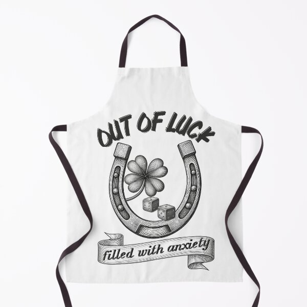 Item preview, Out of Luck Filled With Anxiety Funny Retro Tattoo Flash designed and sold by SunandShade.