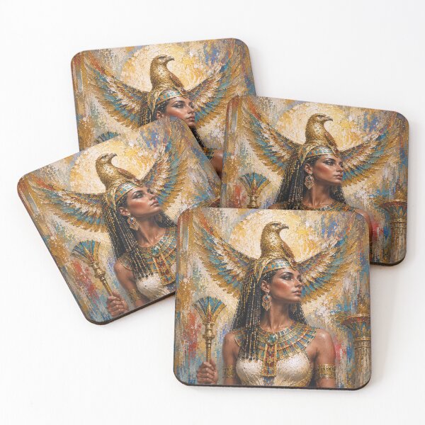 Item preview, Egyptian Goddess Nechbet painting. designed and sold by GalleryKauffeld.