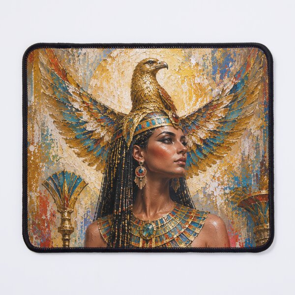 Item preview, Egyptian Goddess Nechbet painting. designed and sold by GalleryKauffeld.