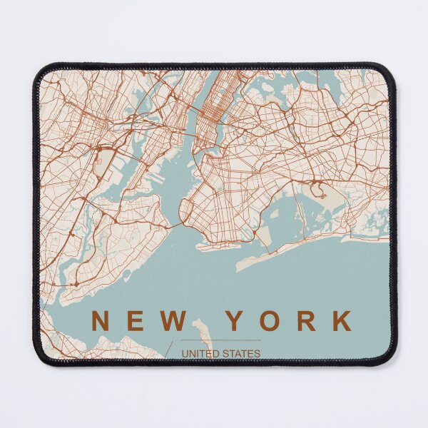 Item preview, New York City Terracotta Map designed and sold by cosmoroutine.