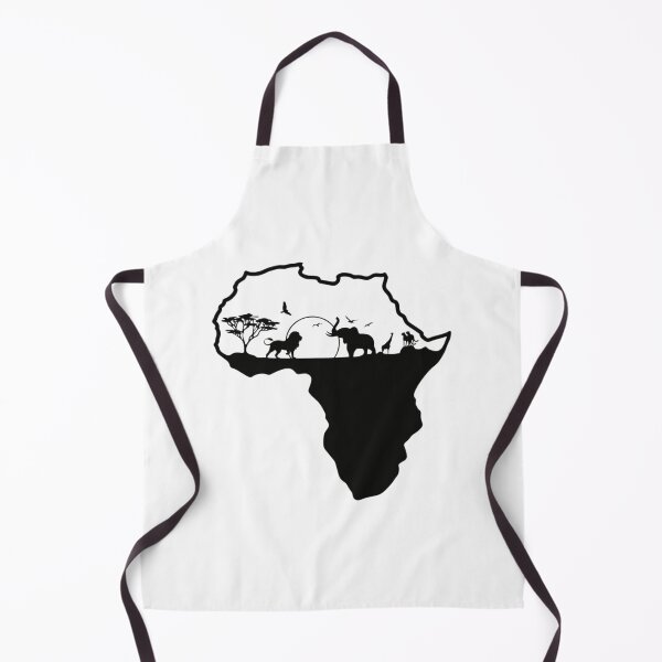 Item preview, Africa Map Black and White Safari Silhouette designed and sold by Macias123.