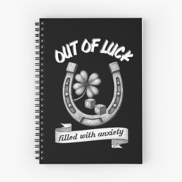 Item preview, Out of Luck Filled With Anxiety Funny Retro Tattoo Flash | Light Ink Edition designed and sold by SunandShade.