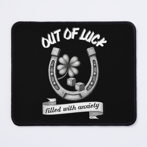 Item preview, Out of Luck Filled With Anxiety Funny Retro Tattoo Flash | Light Ink Edition designed and sold by SunandShade.