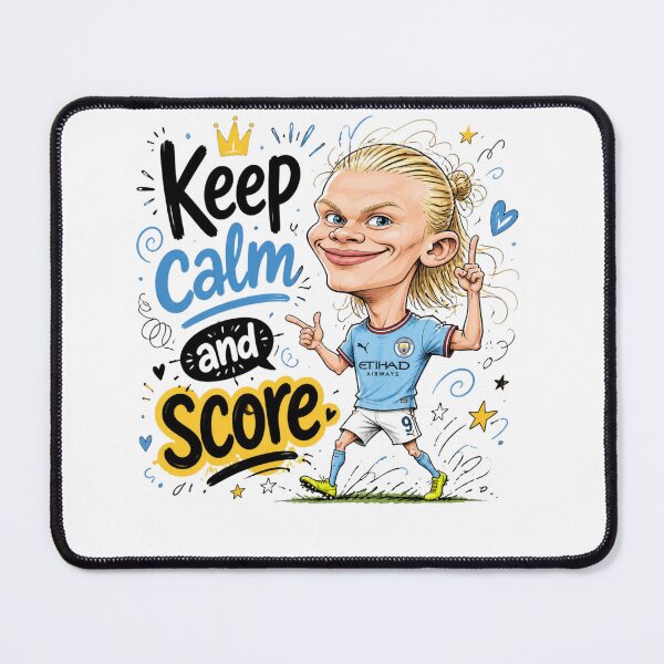 Item preview, Erling Haaland - Manchester City illustrationrling Haaland soccer football star designed and sold by Dalila Cartoon.