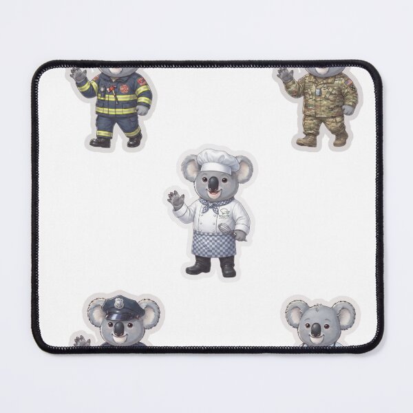 Item preview, Cute Koala Character In Professional Uniforms designed and sold by KAWAII STUDIO NB.