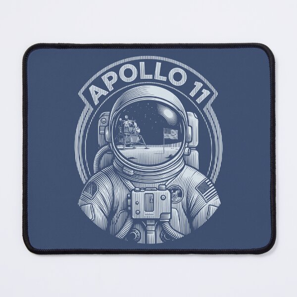 Item preview, Apollo 11 Astronaut Visor Reflection Vintage Space Badge designed and sold by KiwiRider.