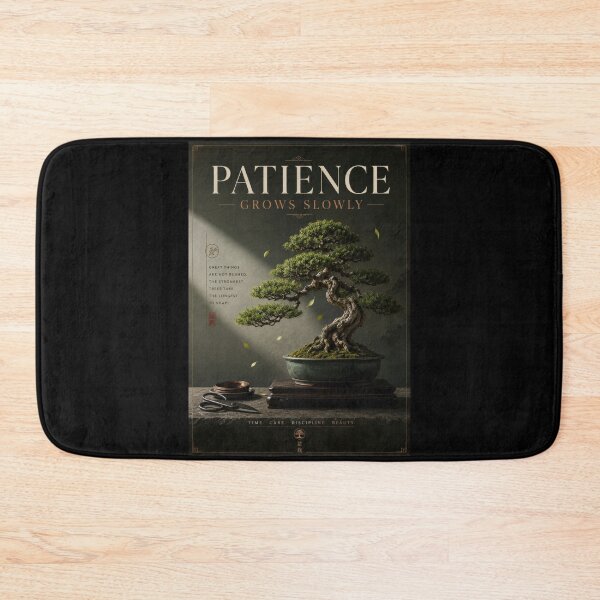 Item preview, Patience Grows Slowly – Elegant Bonsai Poster  designed and sold by Sketchlegacy.