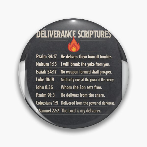 Item preview, Deliverance Scriptures Fire Design designed and sold by MastersDesignNk.