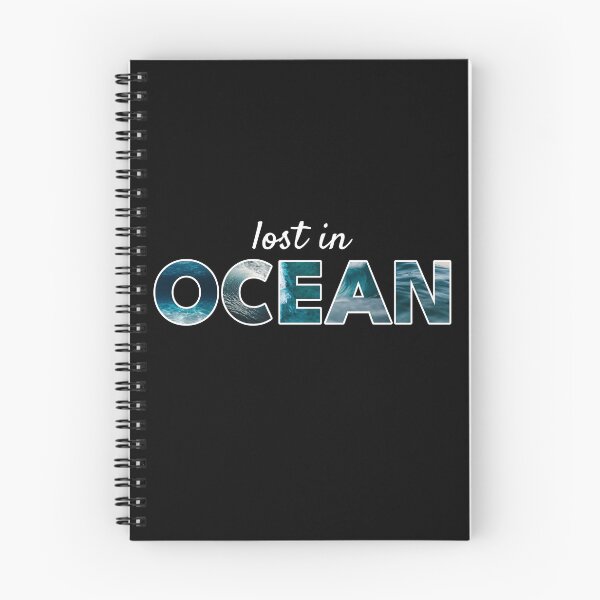 Item preview, Lost in Ocean – Ocean Waves Aesthetic Word Art designed and sold by NeededTees.