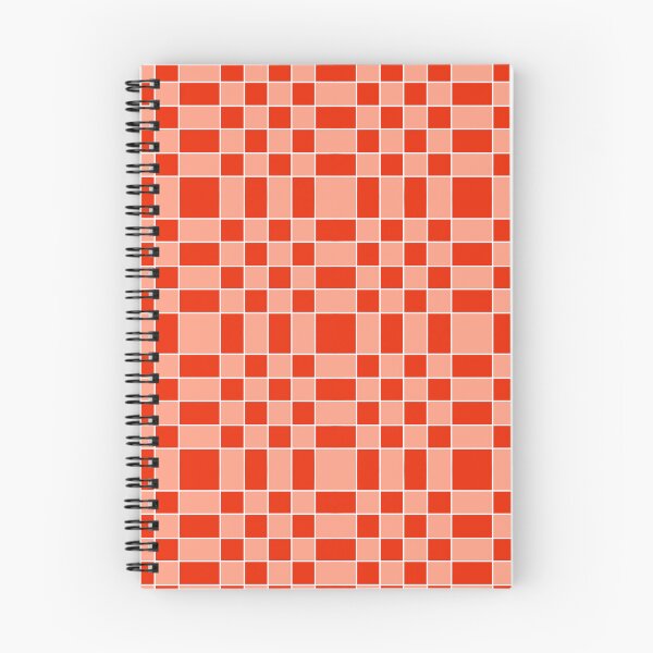 Item preview, Vibrant Red Retro Geometric Grid Pattern designed and sold by VOYID ART STUDIO.