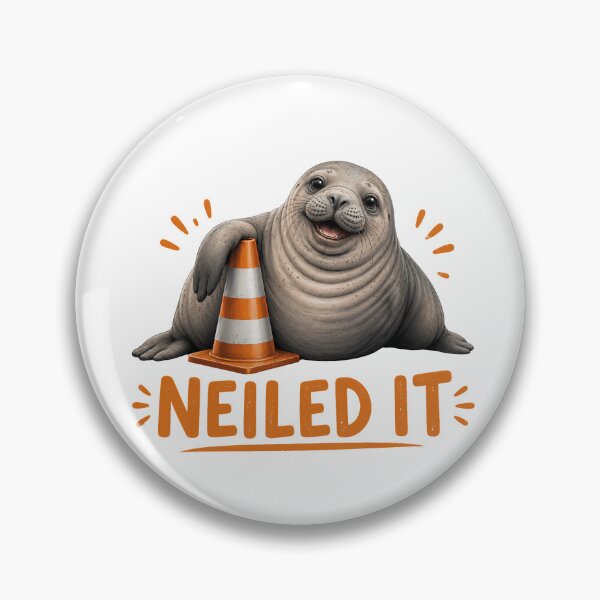 Item preview, Funny Elephant Seal Neiled It Cartoon designed and sold by VGAfanatic.