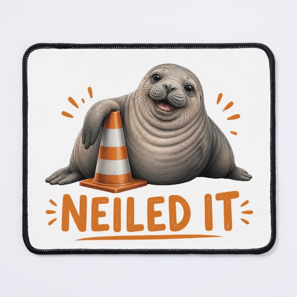 Item preview, Funny Elephant Seal Neiled It Cartoon designed and sold by VGAfanatic.