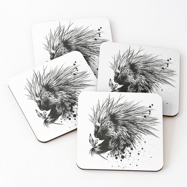 Item preview, Bold Porcupine Ink Splatter Sketch designed and sold by Inkversed.