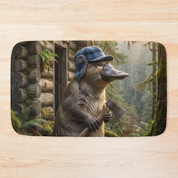 Item preview, The Lumberjack Platypus Who Tamed the Pacific Northwest designed and sold by Tridentulus.