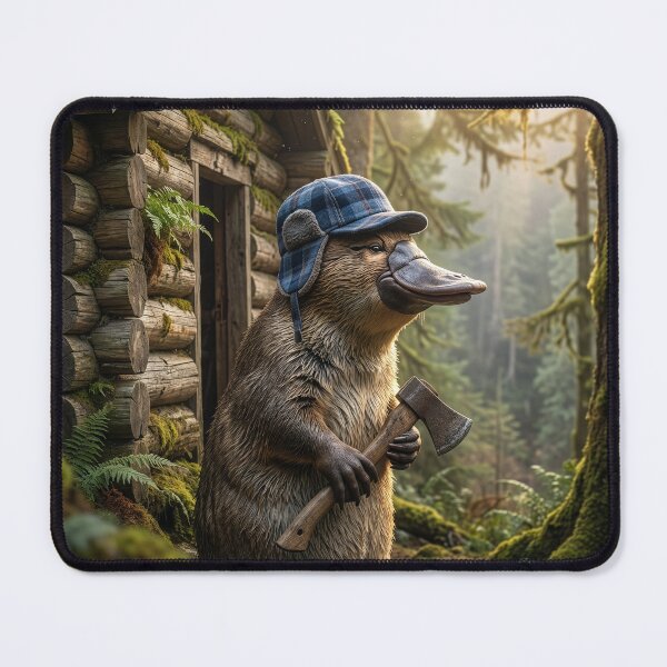 Item preview, The Lumberjack Platypus Who Tamed the Pacific Northwest designed and sold by Tridentulus.