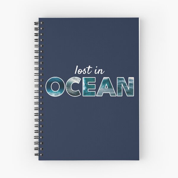 Item preview, Lost in Ocean – Ocean Waves Aesthetic Word Art designed and sold by NeededTees.