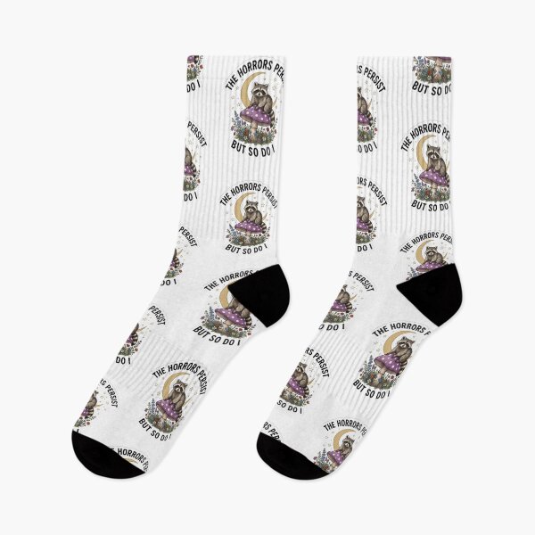Item preview, The Horrors Persist But So Do I Raccoon designed and sold by raedattia.