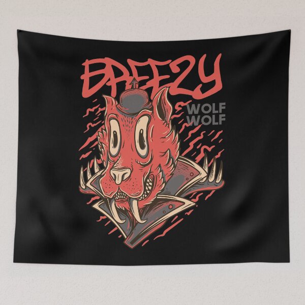 Item preview, streetart werewolf designed and sold by retro-gamer.