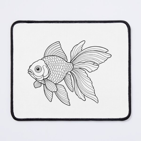 Item preview, Elegant Goldfish Illustration designed and sold by ArtPer-design.