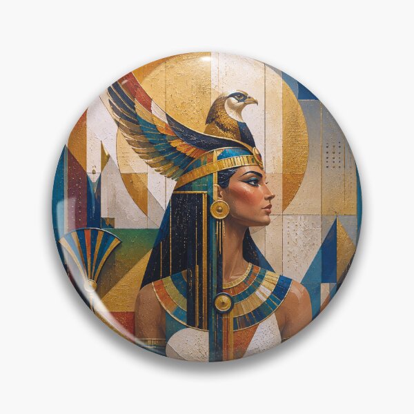 Item preview, Egyptian Goddess Nechbet painting. designed and sold by GalleryKauffeld.