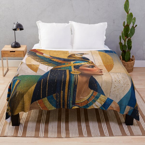 Item preview, Egyptian Goddess Nechbet painting. designed and sold by GalleryKauffeld.