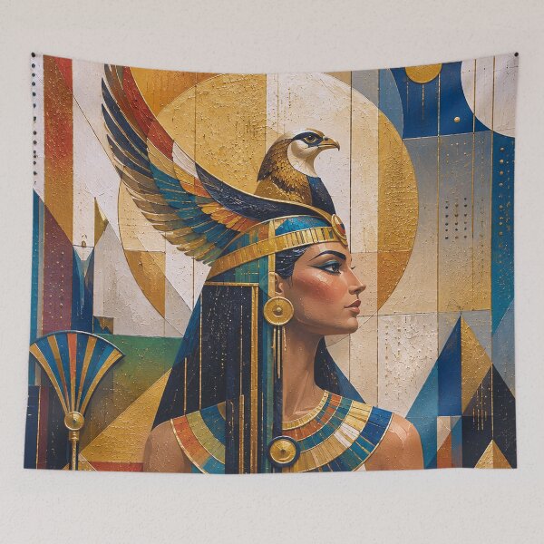 Item preview, Egyptian Goddess Nechbet painting. designed and sold by GalleryKauffeld.