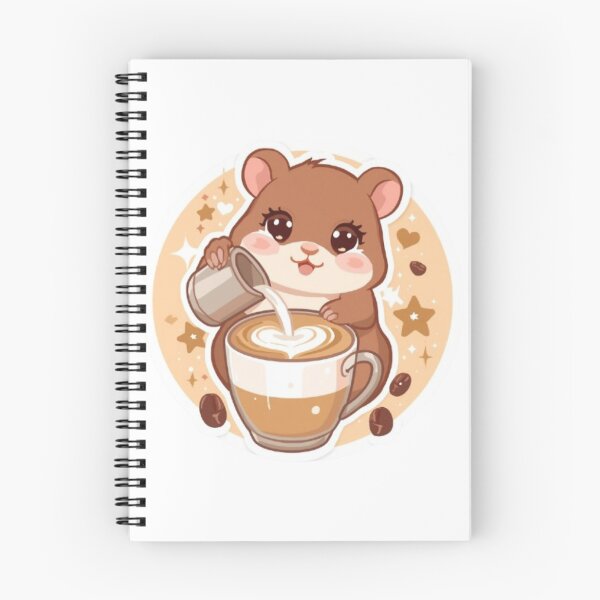 Item preview, Cute Latte Art Hamster Kawaii Sticker | Cozy Coffee Barista Gift designed and sold by Stylestickers55.