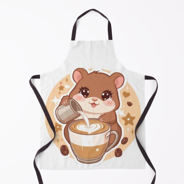 Item preview, Cute Latte Art Hamster Kawaii Sticker | Cozy Coffee Barista Gift designed and sold by Stylestickers55.