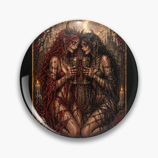 Item preview, DEMON DOLLS TAROT - PRETTY LITTLE SINNERS -  TWO OF CUPS designed and sold by KingPunk.