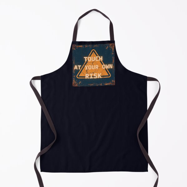 Item preview, Vintage Industrial Touch At Your Own Risk Warning Sign designed and sold by Biedroneczka.