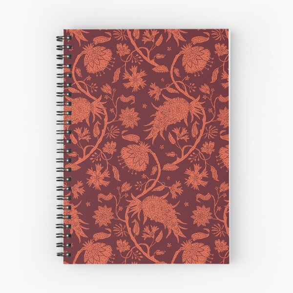 Item preview, Vintage Jacobean Floral Vine Damask - Rust Terracotta Red designed and sold by paldronma.
