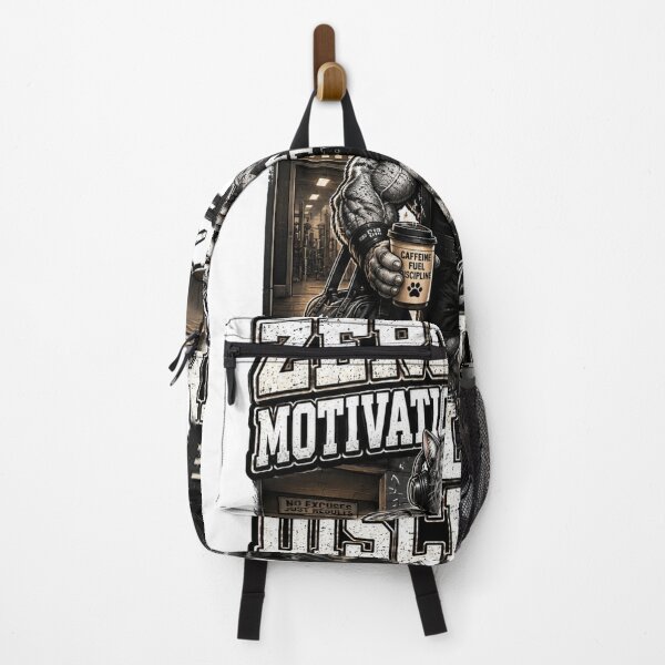 Item preview, Zero Motivation Full Discipline Funny Gym Cat Fitness Gift designed and sold by Digistore1221.