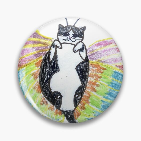 Item preview, Cute Butterfly Cat Crayon Art designed and sold by MagicYana.